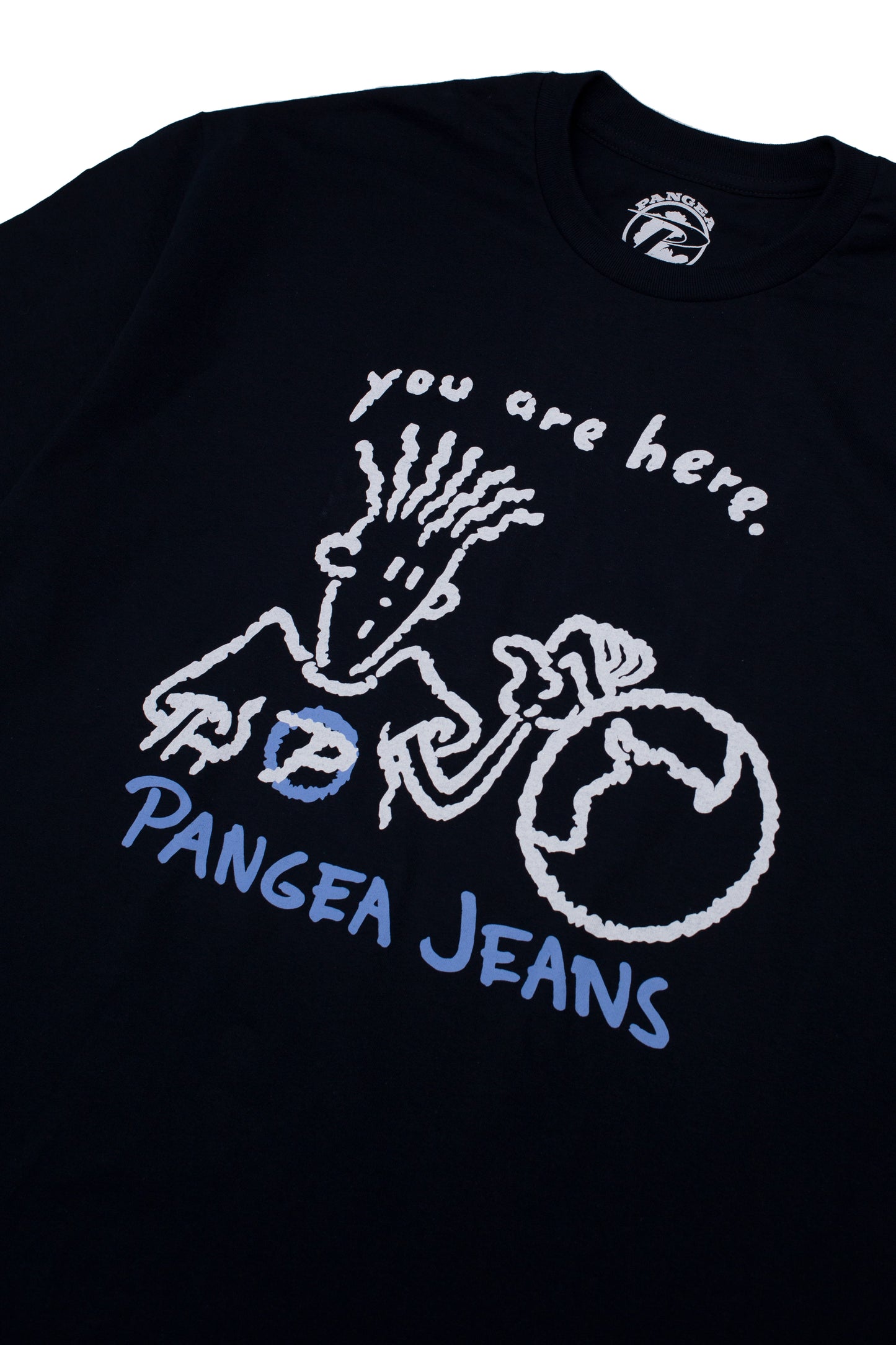 You Are Here Tee Navy